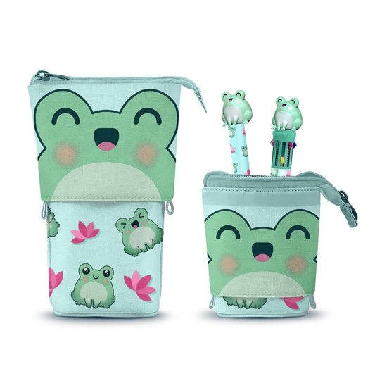 Oh My Pop! Frog - Astuccio con Penna 10 Colori ed Erasable Pen