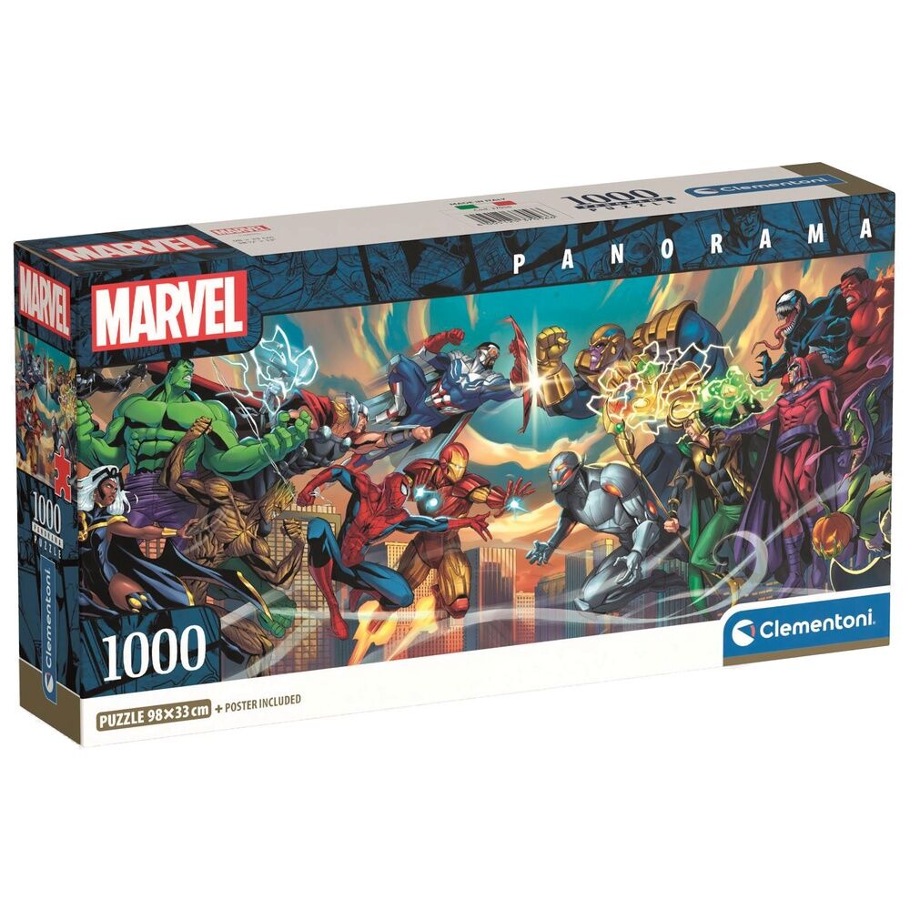 Marvel Heroes vs Villains panorama puzzle 1000pcs Nerdscape