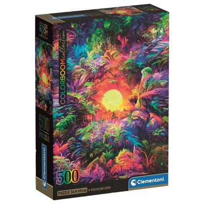 Color Boom Psychedelic Jungle Sunrise puzzle 500pcs Nerdscape