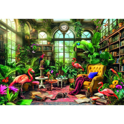 High Quality The Greenhouse Library puzzle 1000pcs Nerdscape