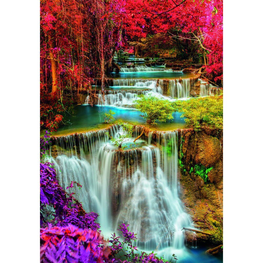 High Quality Colourful Thai Falls puzzle 1000pcs Nerdscape