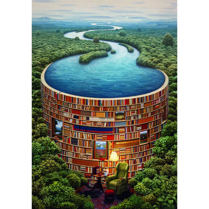 High Quality Bibliodame puzzle 1000pcs Nerdscape