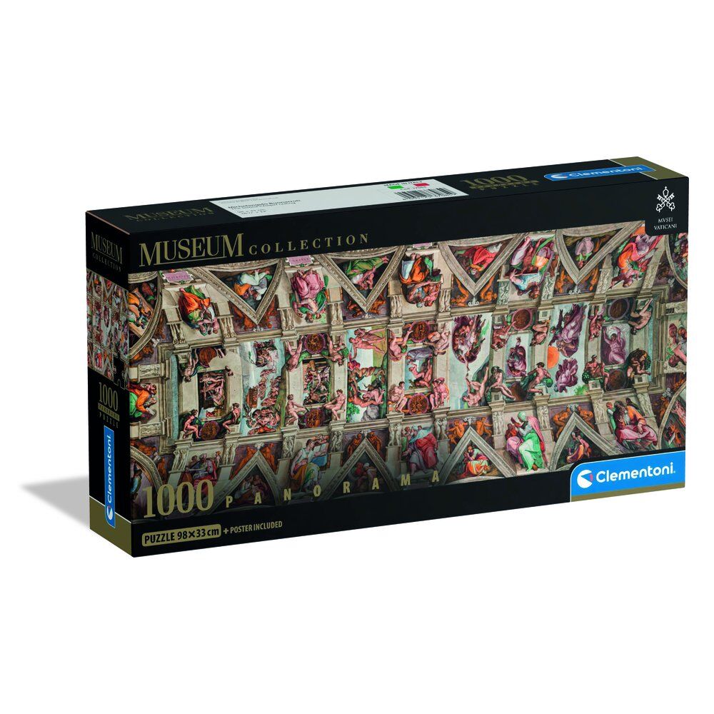 Museum Michelangelo The Sistine Chapel Ceiling Panorama puzzle 1000pcs Nerdscape