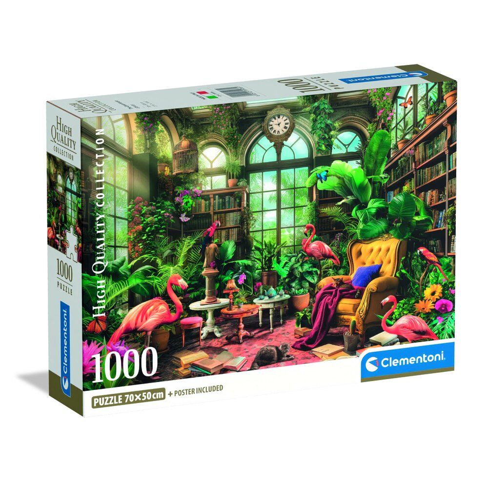 High Quality The Greenhouse Library puzzle 1000pcs Nerdscape