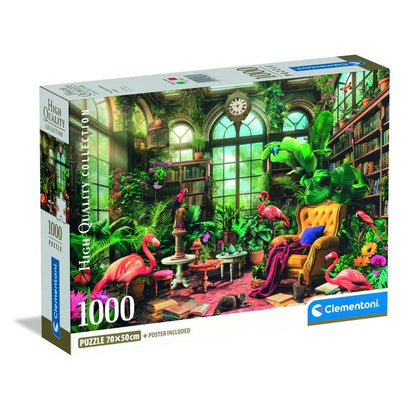 High Quality The Greenhouse Library puzzle 1000pcs Nerdscape