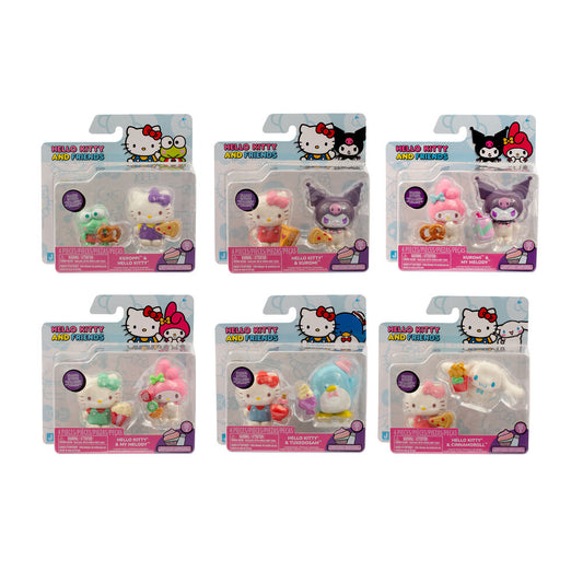 Lot de 2 figurines Hello Kitty assorties de 5 cm