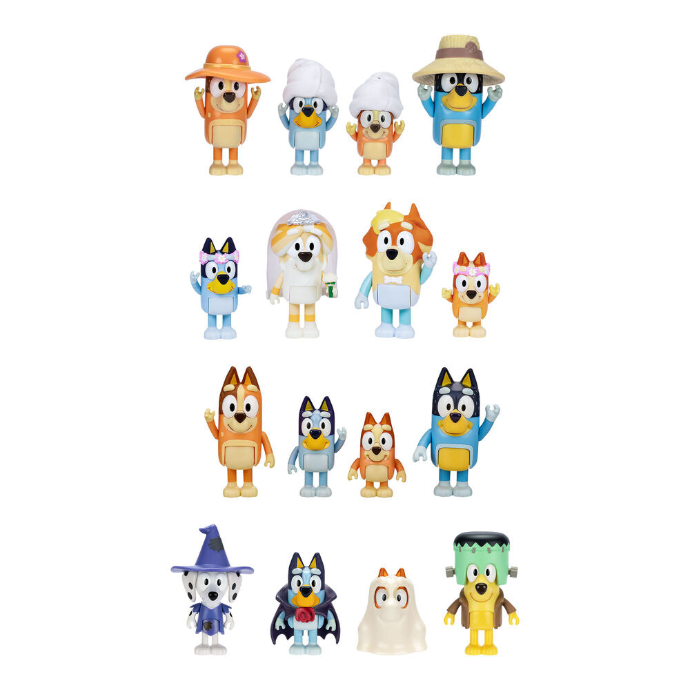 Bluey assorted pack 4 figures Nerdscape