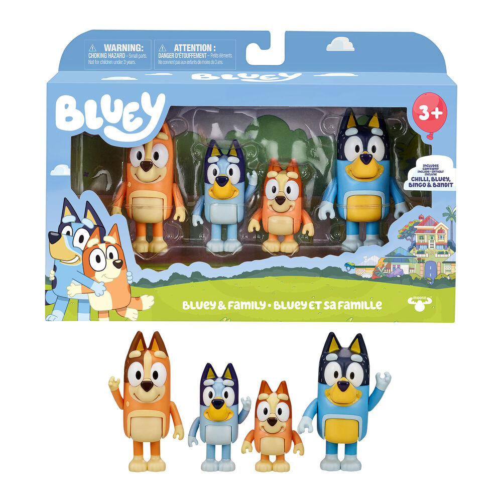 Bluey assorted pack 4 figures Nerdscape