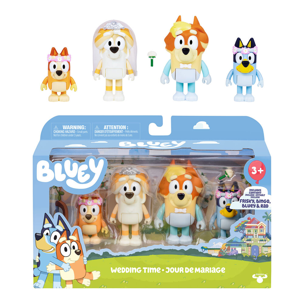 Bluey assorted pack 4 figures Nerdscape