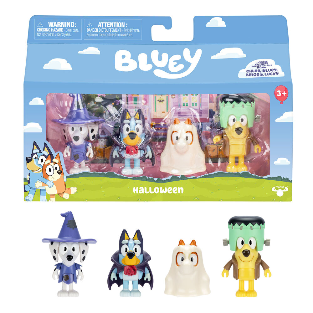 Bluey assorted pack 4 figures Nerdscape