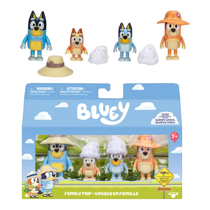 Bluey assorted pack 4 figures Nerdscape