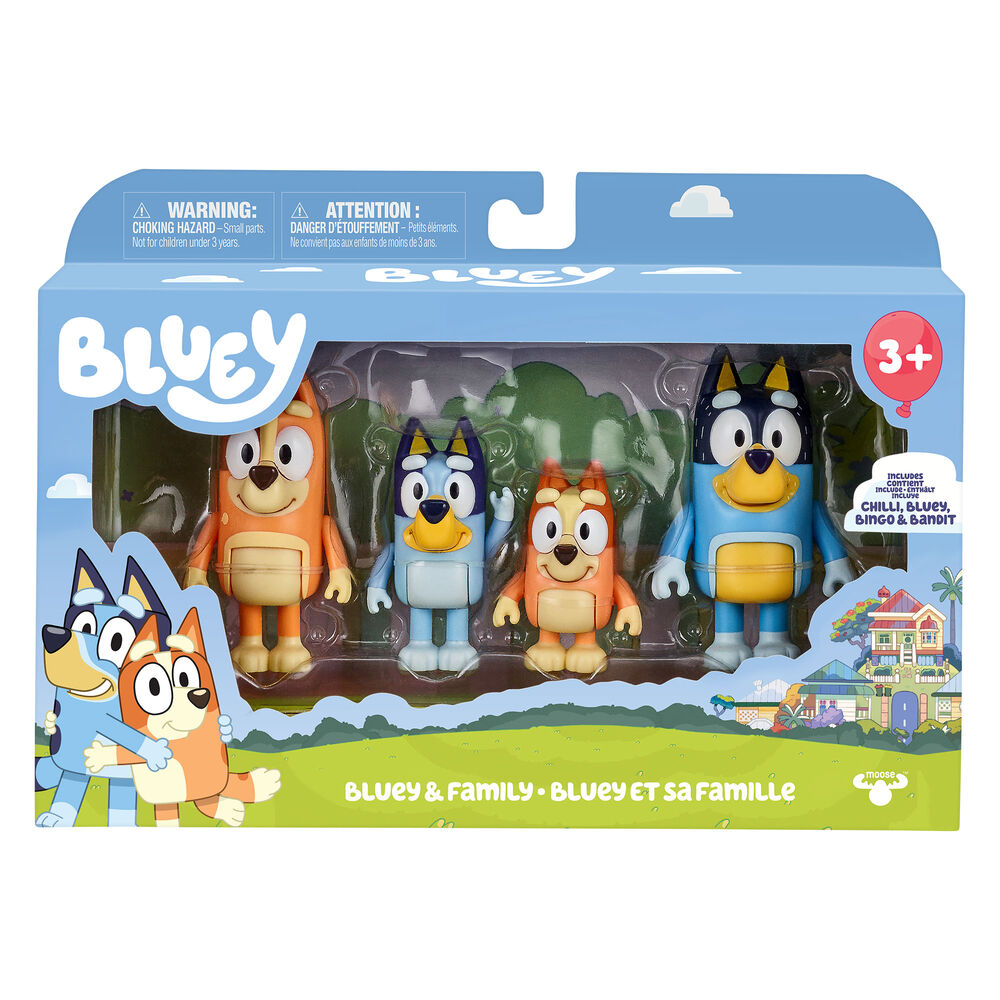Bluey assorted pack 4 figures Nerdscape