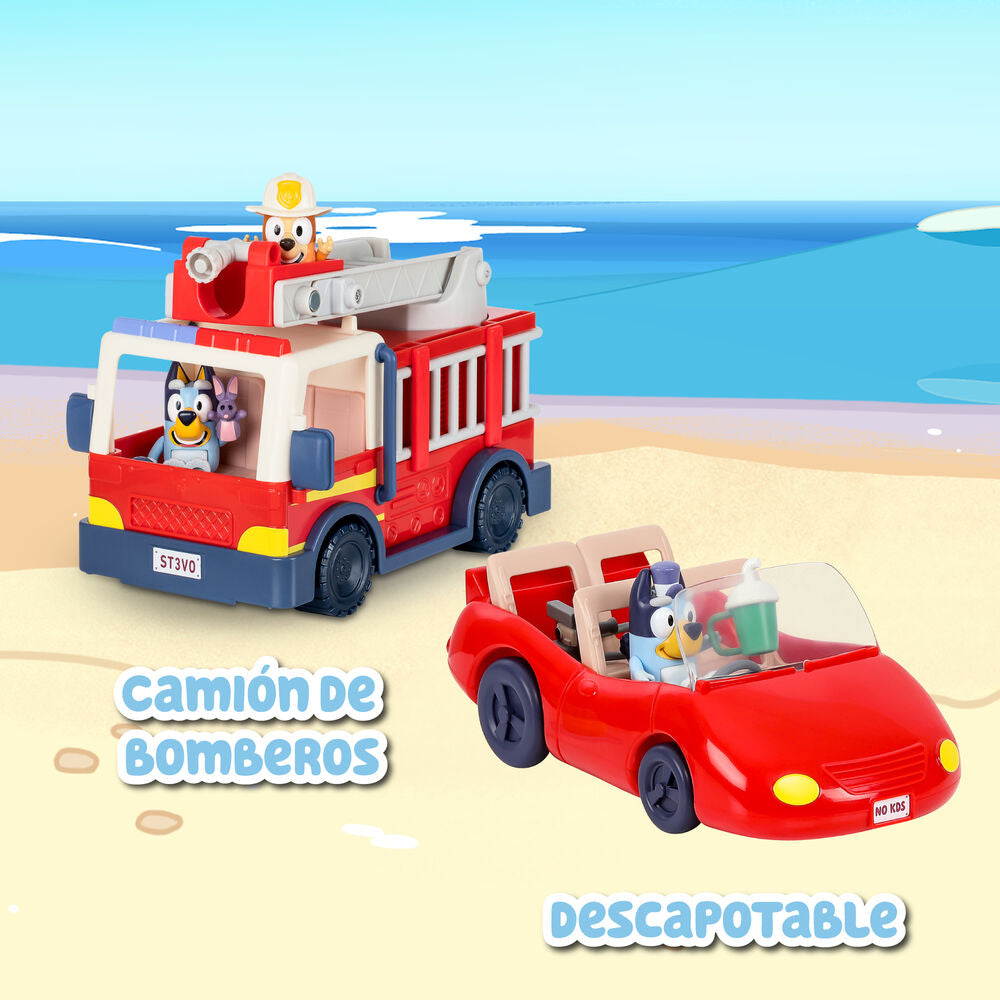 Bluey Fire Truck con Figure - Figura da Collezione - Nerdscape Nerdscape