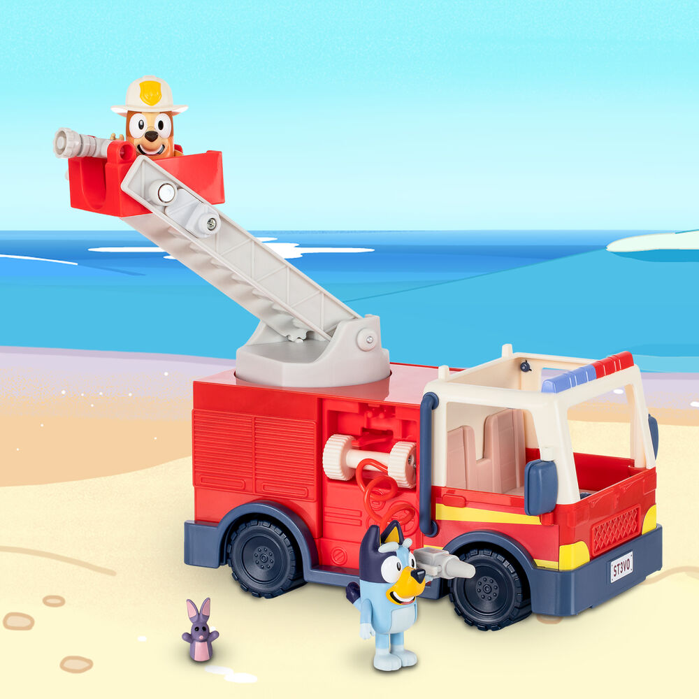 Bluey Fire Truck con Figure - Figura da Collezione - Nerdscape Nerdscape