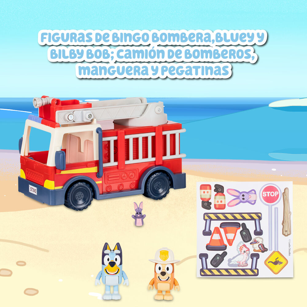 Bluey Fire Truck con Figure - Figura da Collezione - Nerdscape Nerdscape