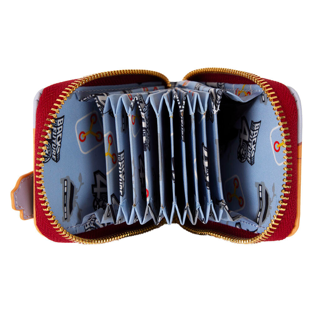 Loungefly Back to the Future 40th Anniversary Delorean Accordion card holder Nerdscape
