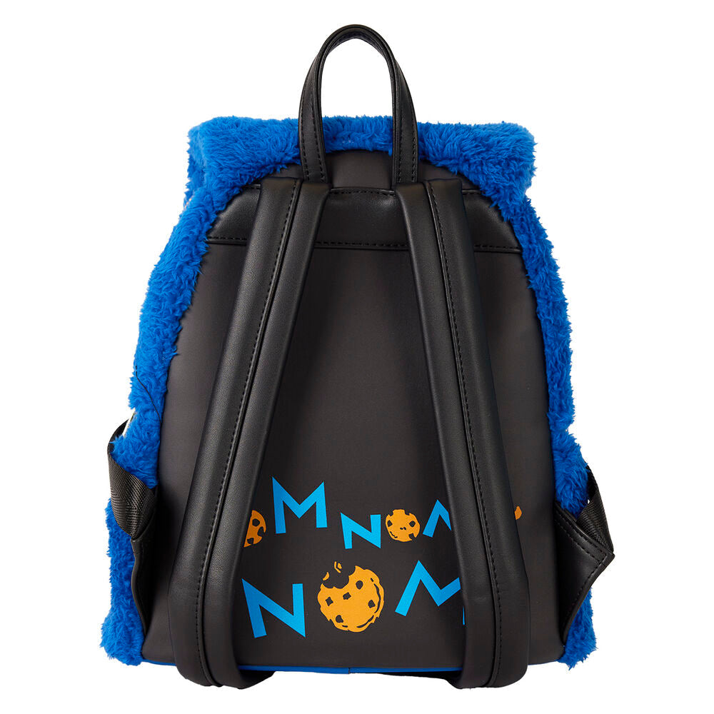 Loungefly Sesame Street Cookie Monster Plush backpack + purse Nerdscape