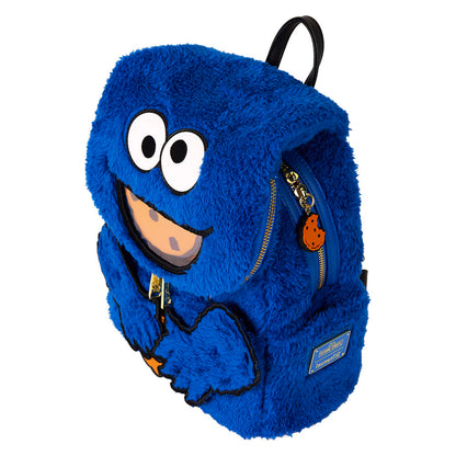 Loungefly Sesame Street Cookie Monster Plush backpack + purse Nerdscape