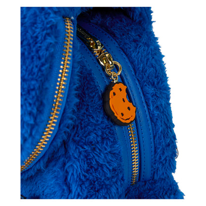 Loungefly Sesame Street Cookie Monster Plush backpack + purse Nerdscape