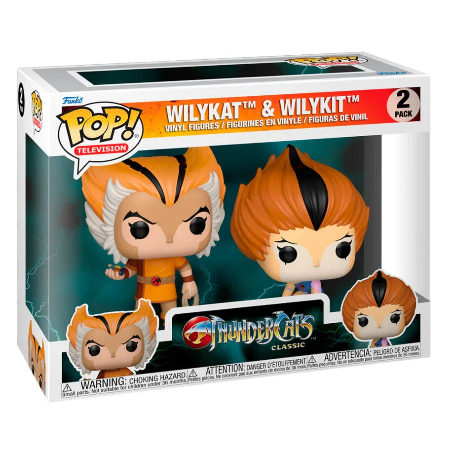 Funko Pop! Thundercats Wilykat & Wilykit - Figura da Collezione Vinyl 2 Pack Nerdscape