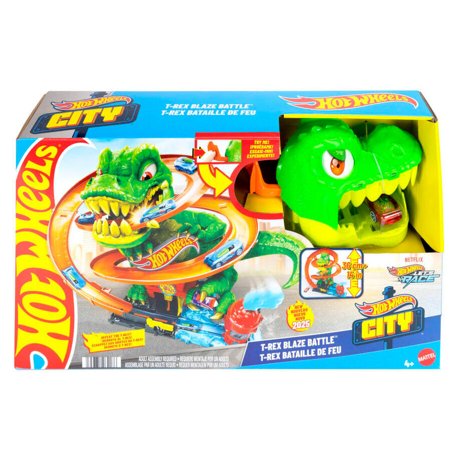 Hot Wheels City T-Rex Blaze Battle Nerdscape