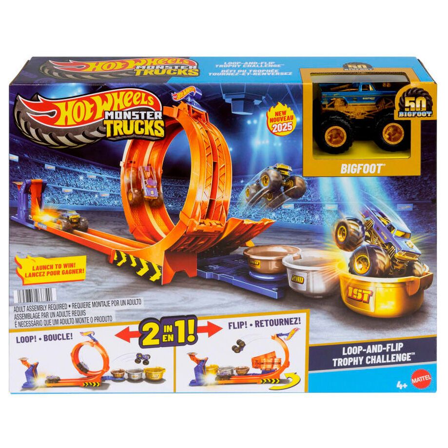 Hot Wheels Monster Trucks Loop and Flip Trophy Challenge Nerdscape
