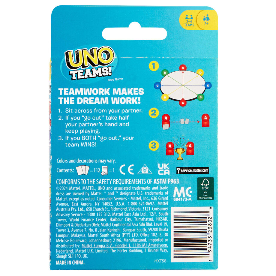 UNO Teams card game Nerdscape