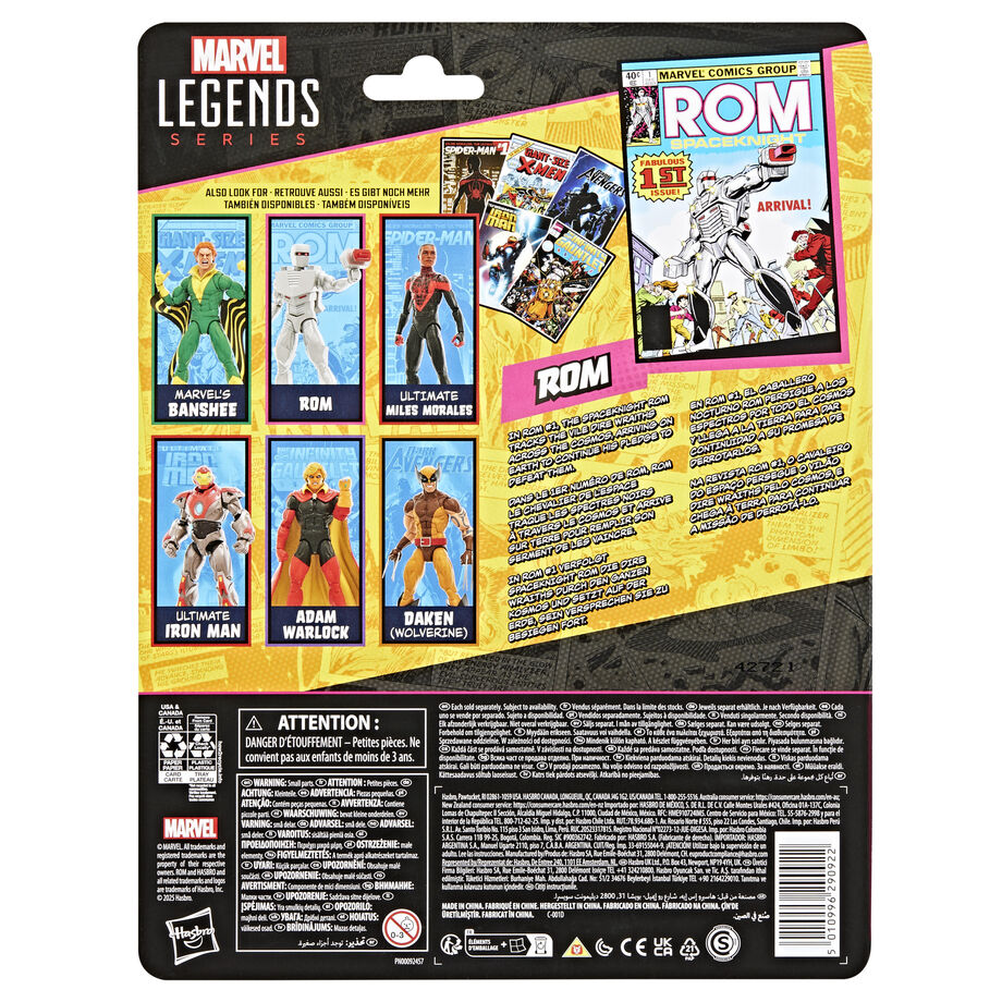 Figurine Marvel Legends Spaceknight Rom de 15 cm