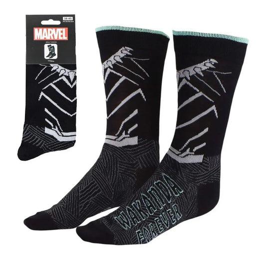 Marvel Black Panther Wakanda adult socks Nerdscape