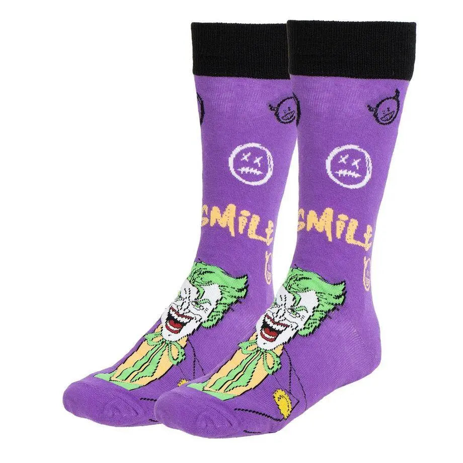 DC Comics Joker pack 3 adult socks Nerdscape