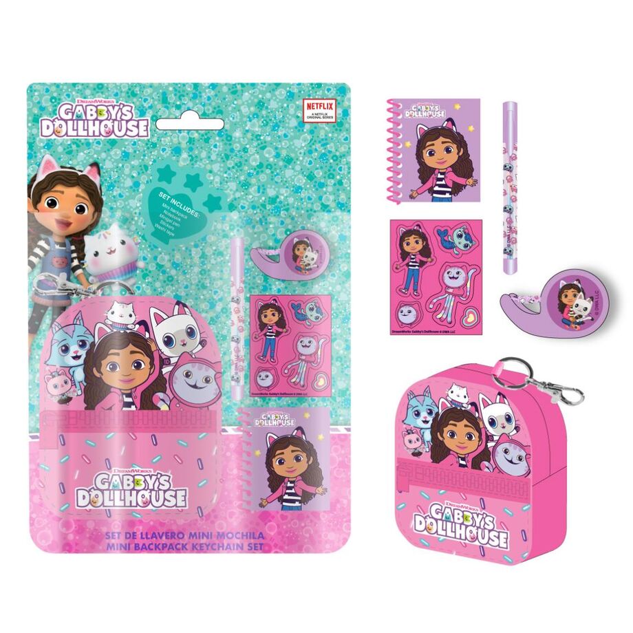 Gabbys Doll House Stationery mini backpack set Nerdscape