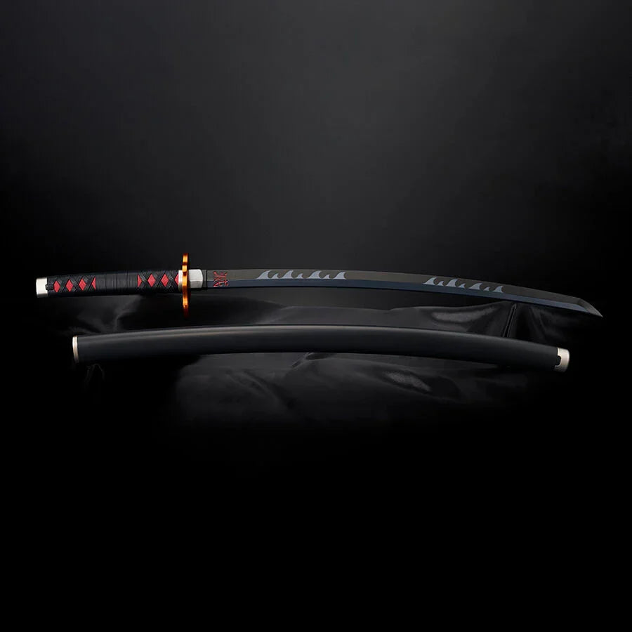 Demon Slayer Kimetsu no Yaiba Nichirin Sword Tanjiro Kamado Kyojuro Rengokus Sword Guard replica 88cm Nerdscape