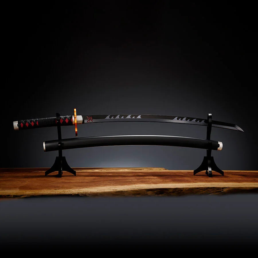 Demon Slayer Kimetsu no Yaiba Nichirin Sword Tanjiro Kamado Kyojuro Rengokus Sword Guard replica 88cm Nerdscape