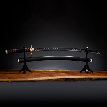 Demon Slayer Kimetsu no Yaiba Nichirin Sword Tanjiro Kamado Kyojuro Rengokus Sword Guard replica 88cm Nerdscape