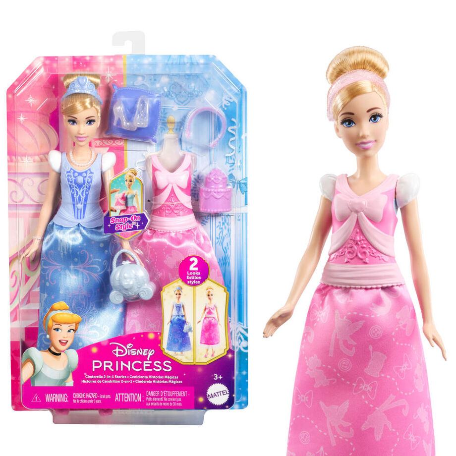 Disney Princess Cinderella 2 in 1 stories doll Nerdscape