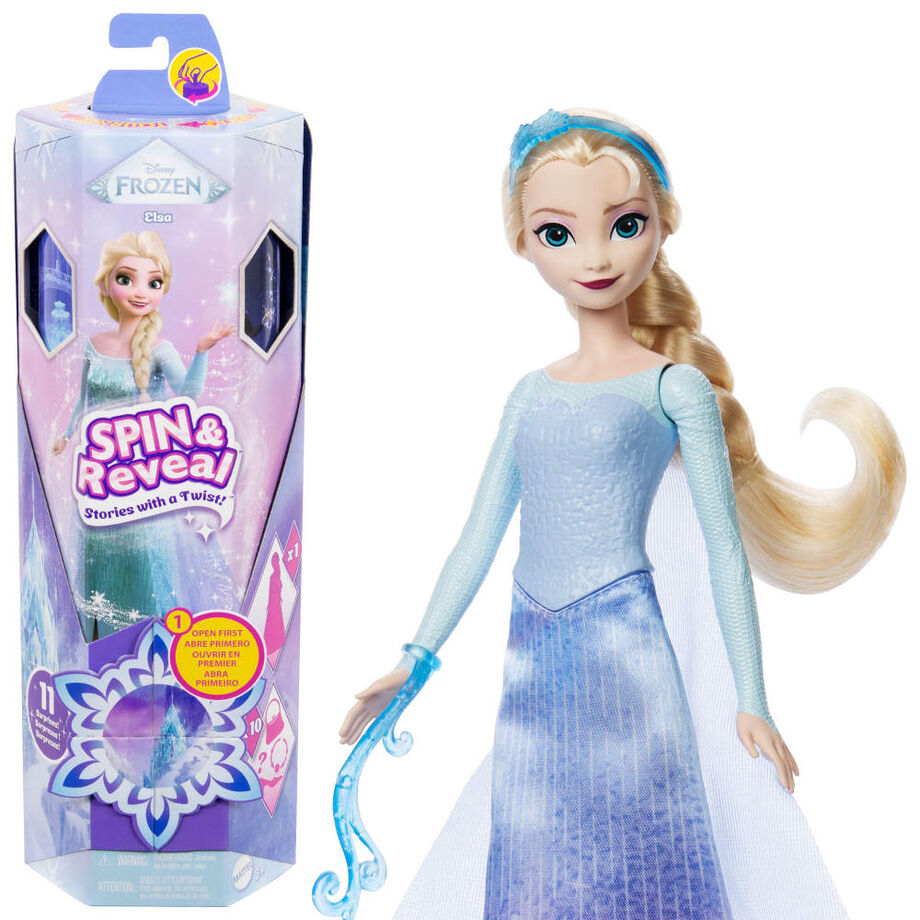 Disney Frozen Spin And Reveal Elsa doll Nerdscape