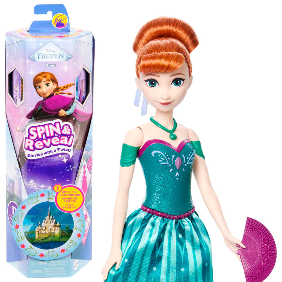 Disney Frozen Spin And Reveal Anna doll Nerdscape