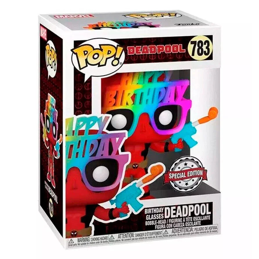 POP figure Marvel Deadpool 30th Birthday Hat Deadpool Exclusive Nerdscape