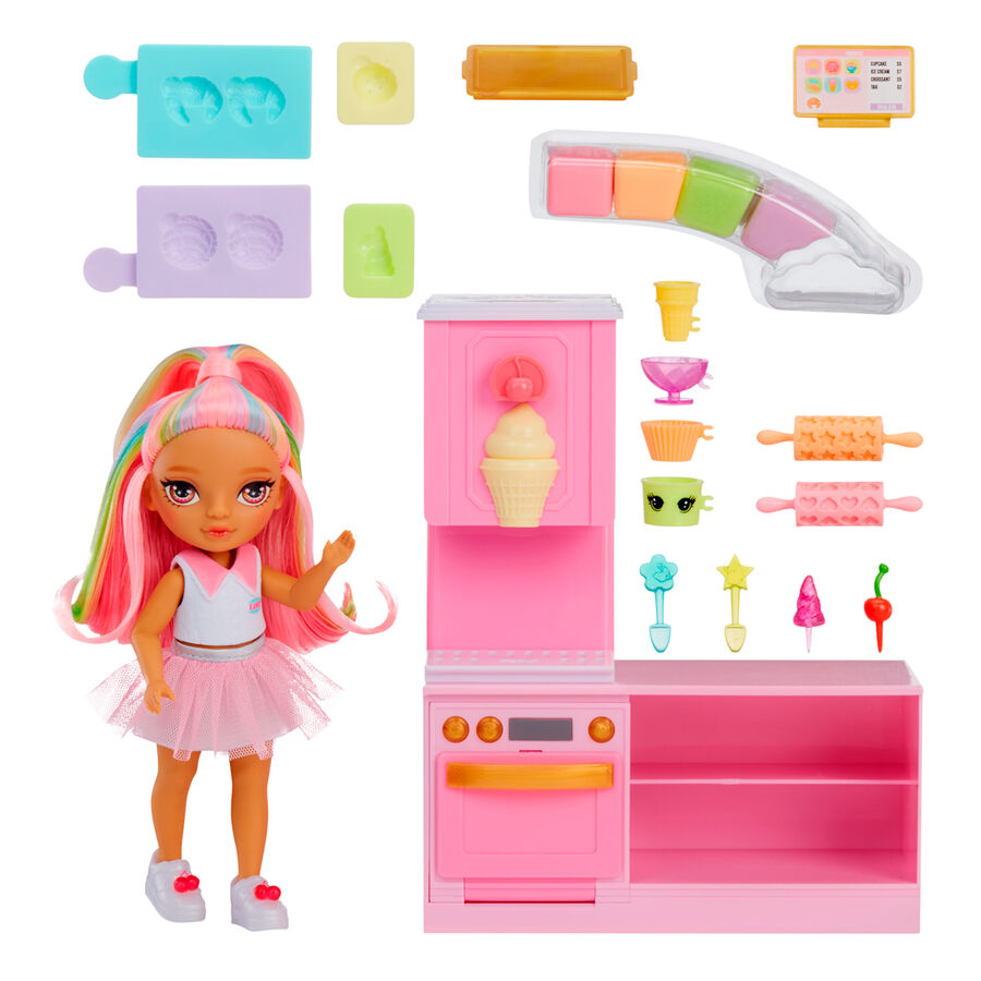 Rainbow High Little Dessert Shop with Kandy playset + doll Nerdscape