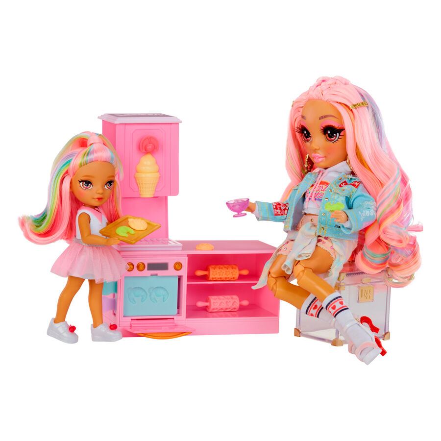 Rainbow High Little Dessert Shop with Kandy playset + doll Nerdscape