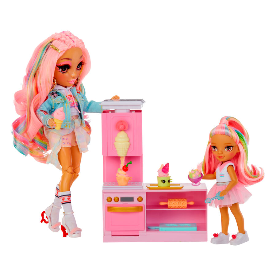 Rainbow High Little Dessert Shop with Kandy playset + doll Nerdscape