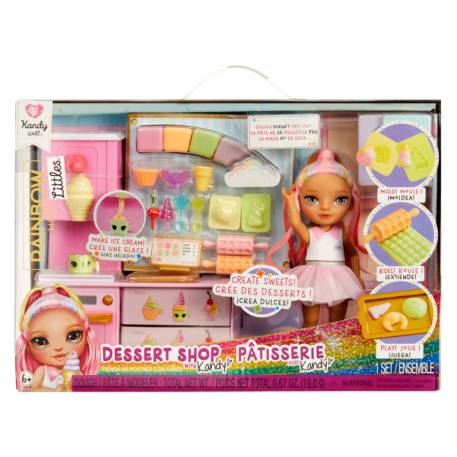 Rainbow High Little Dessert Shop with Kandy playset + doll Nerdscape