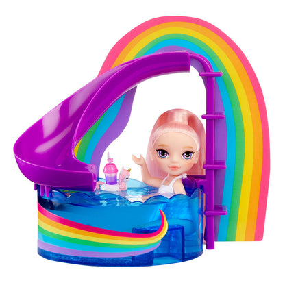 Rainbow High Little Pool Day with Blush playset + doll Nerdscape