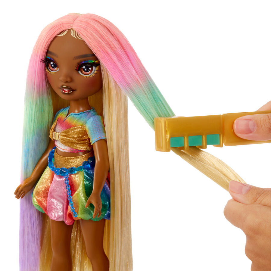 Rainbow High Hair Chalk & Style Meline doll Nerdscape