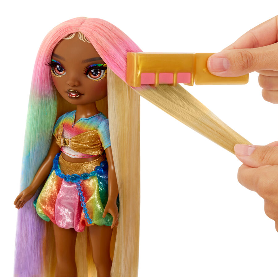 Rainbow High Hair Chalk & Style Meline doll Nerdscape