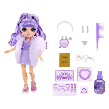 Rainbow High Crystal Fashion Violet doll Nerdscape