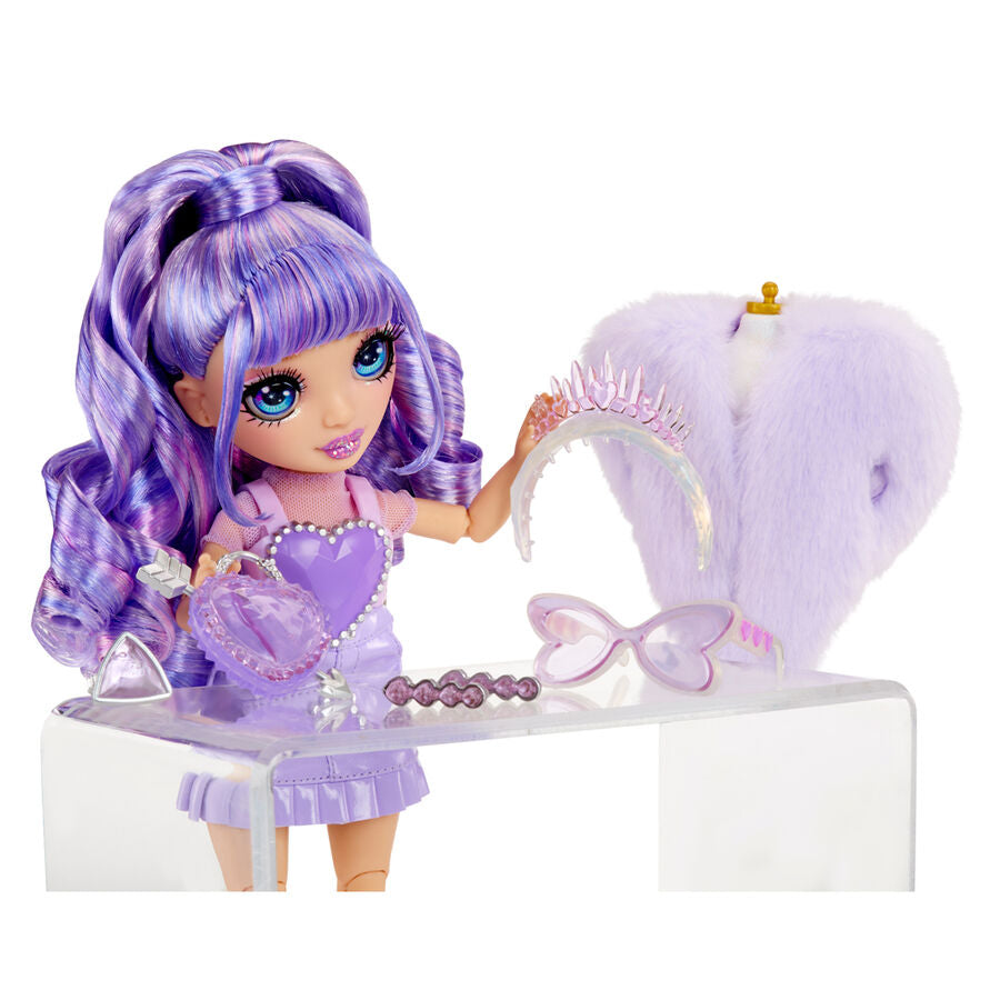 Rainbow High Crystal Fashion Violet doll Nerdscape