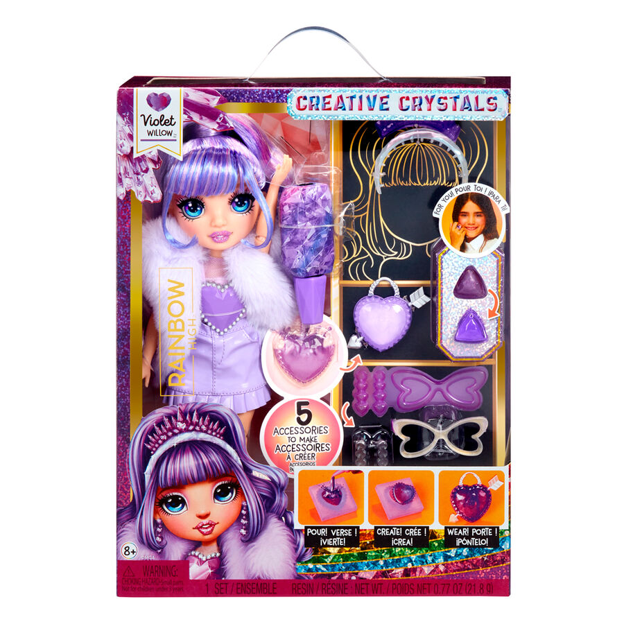 Rainbow High Crystal Fashion Violet doll Nerdscape