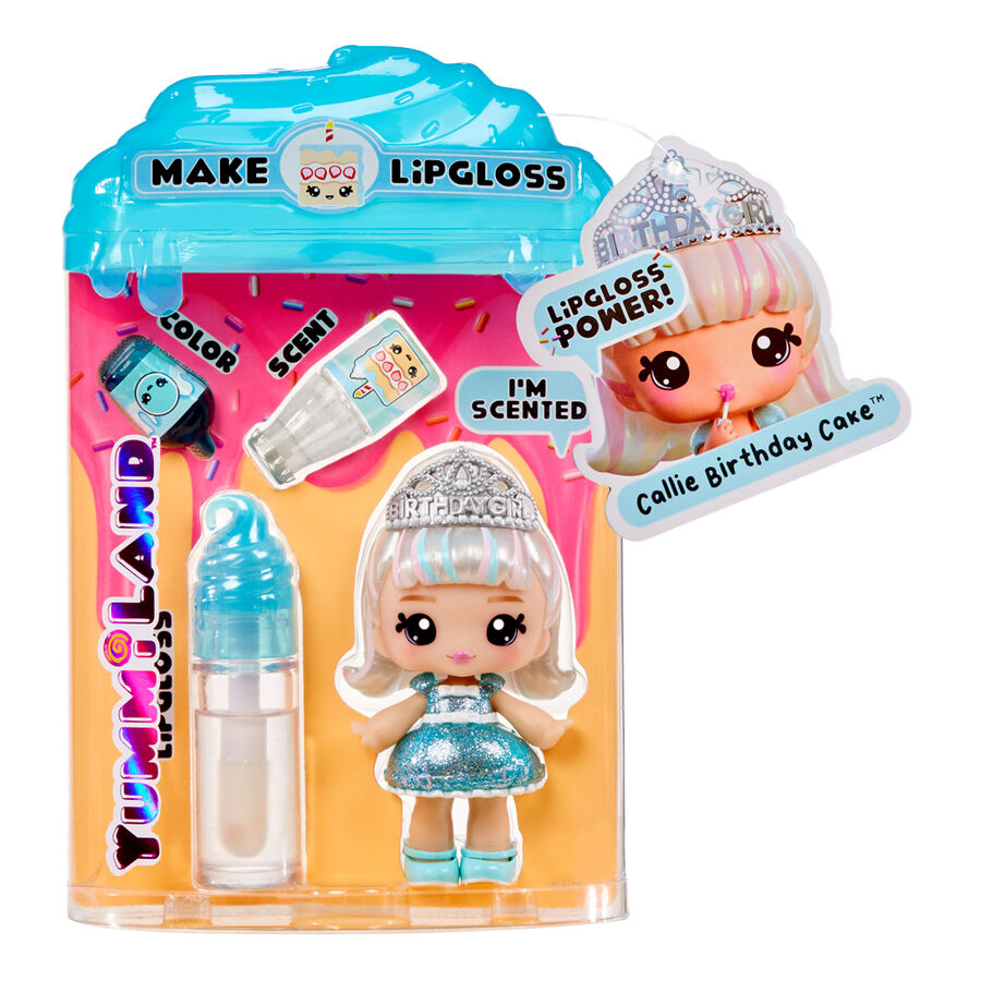 Yummiland assorted Mini doll + lip gloss