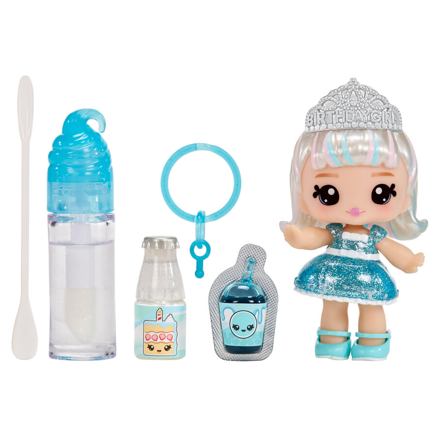 Yummiland assorted Mini doll + lip gloss